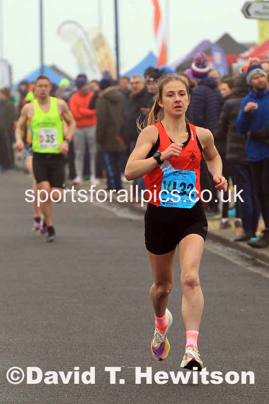 Senior womens 6 Stage 2023 Northern Mens 12 stage and Womens 6 Stage Relays and Young Athletes, Redcar. Photo: David T. Hewitson/Sports for All Pics